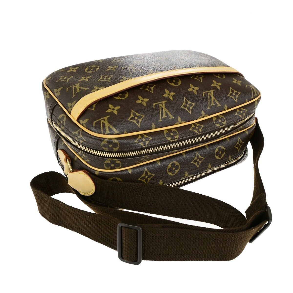 LOUIS VUITTON Reporter PM Crossbody Shoulder Bag Monogram Leather M45254 95ED088