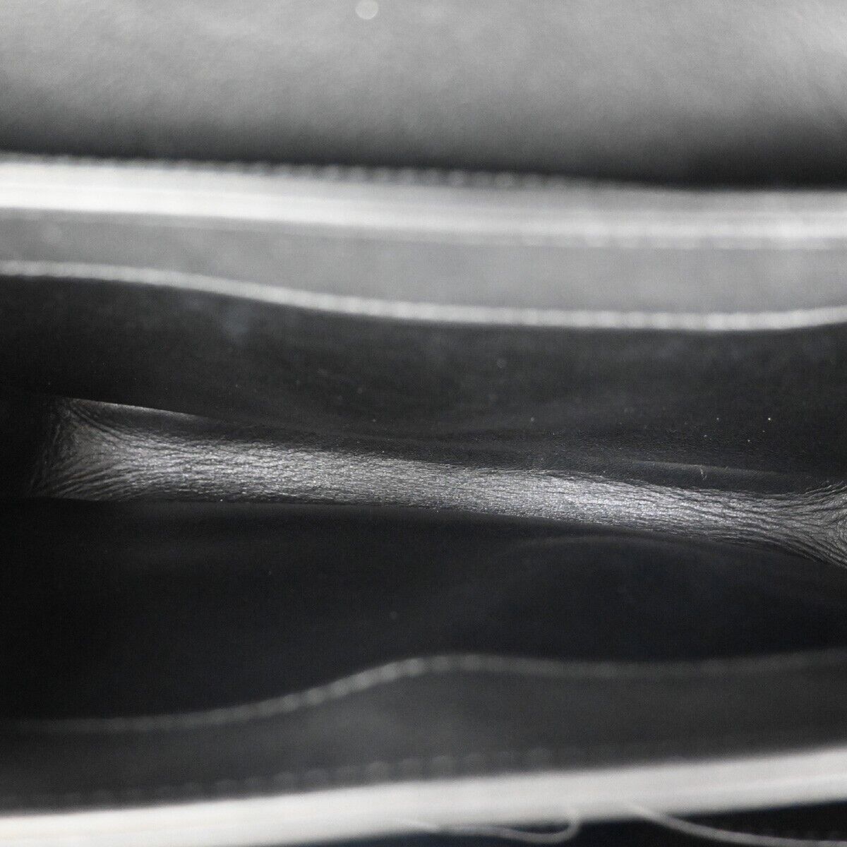 CHANEL CC Logo 2Way Chain Shoulder Hand Bag Leather Black SHW Italy 110RJ035