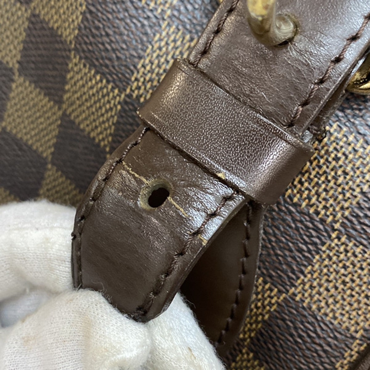 LOUIS VUITLOUIS VUITTON Hampstead MM Shoulder Bag Damier Leather N51204 16KB253