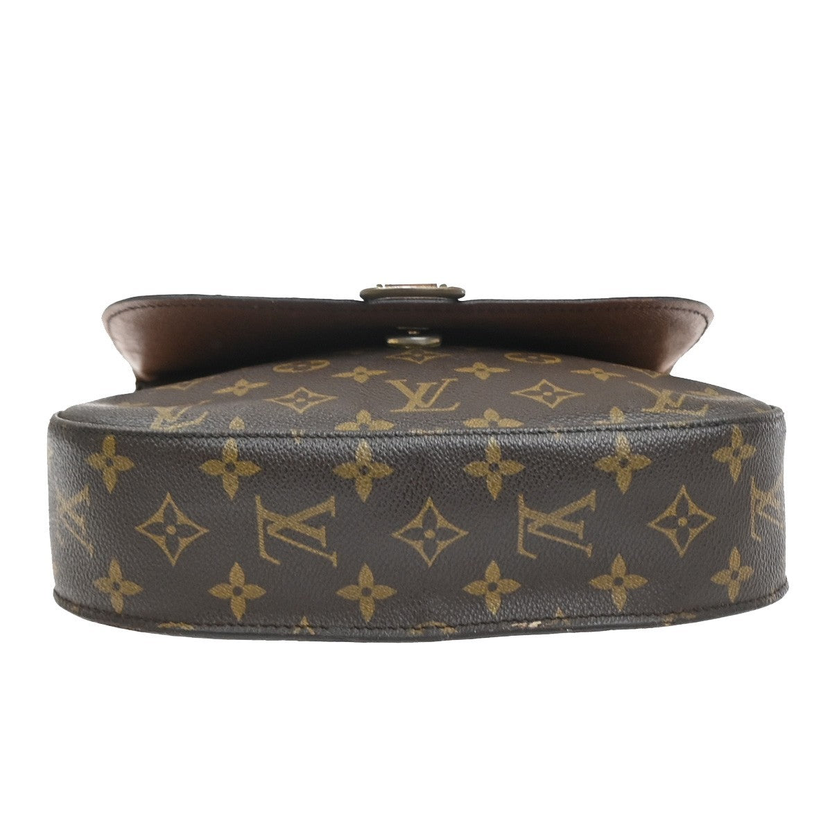 LOUIS VUITTON Saint Cloud GM Shoulder Bag Monogram Leather Brown M51242 33MA507