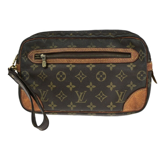 LOUIS VUITTON Marly Dragonne GM Clutch Hand Bag Monogram Brown M51825 67ED026