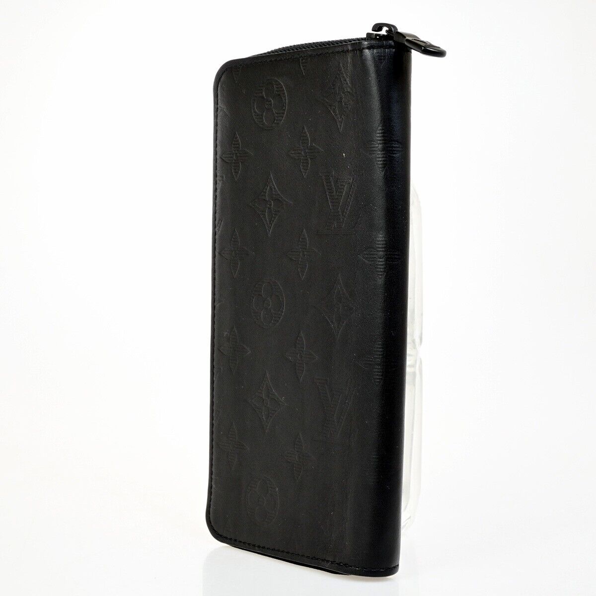 LOUIS VUITTON Vertical Long Zippy Wallet Monogram Shadow Black M62902 62FB267