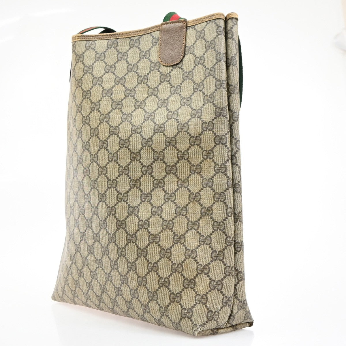 GUCCI Logo GG Pattern Sherry Line Shoulder Tote Bag PVC Leather BN Italy 04MA683