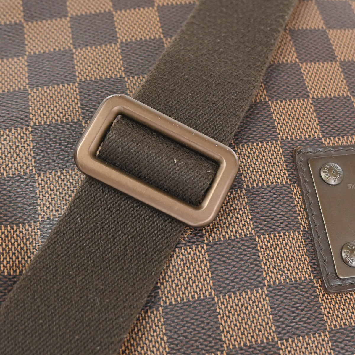 LOUIS VUITTON Brooklyn MM Shoulder Bag Damier Ebene Leather Brown N51211 93CA823