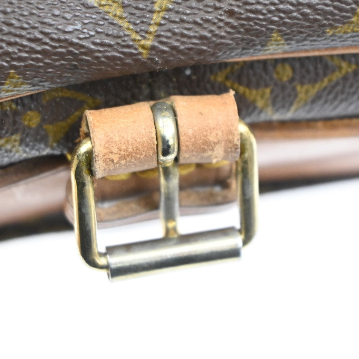 LOUIS VUITTON Cartouchiere GM Shoulder Bag Monogram Leather Brown M51252 39KC446