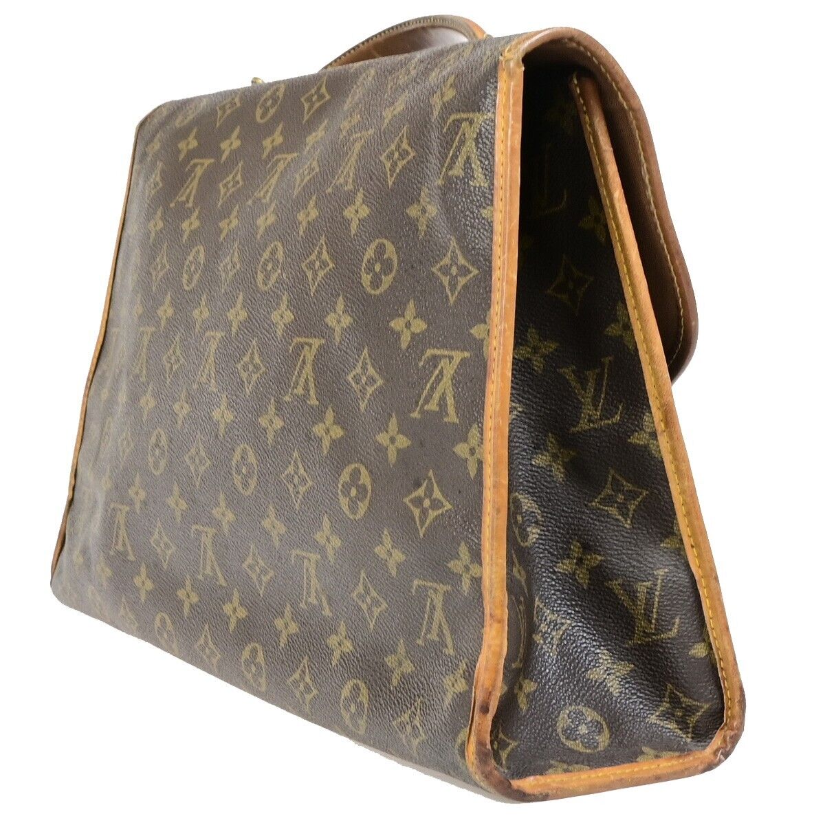 LOUIS VUITTON Beverly Hand Bag Briefcase Monogram Leather Brown M51121 69EB596