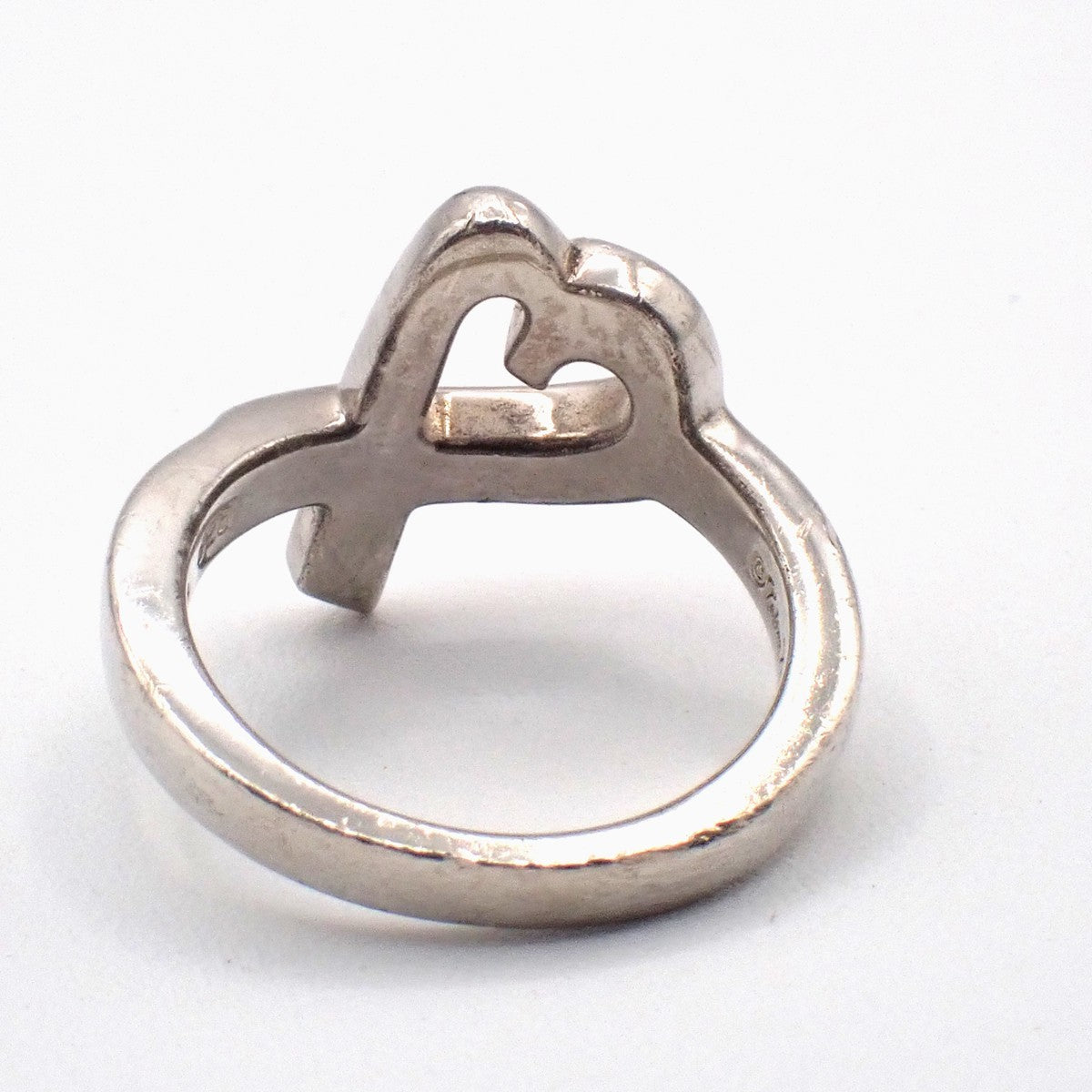 Tiffany & Co. Paloma Picasso Loving Heart Ring JP 11 US 6 Silver 925 01EG103