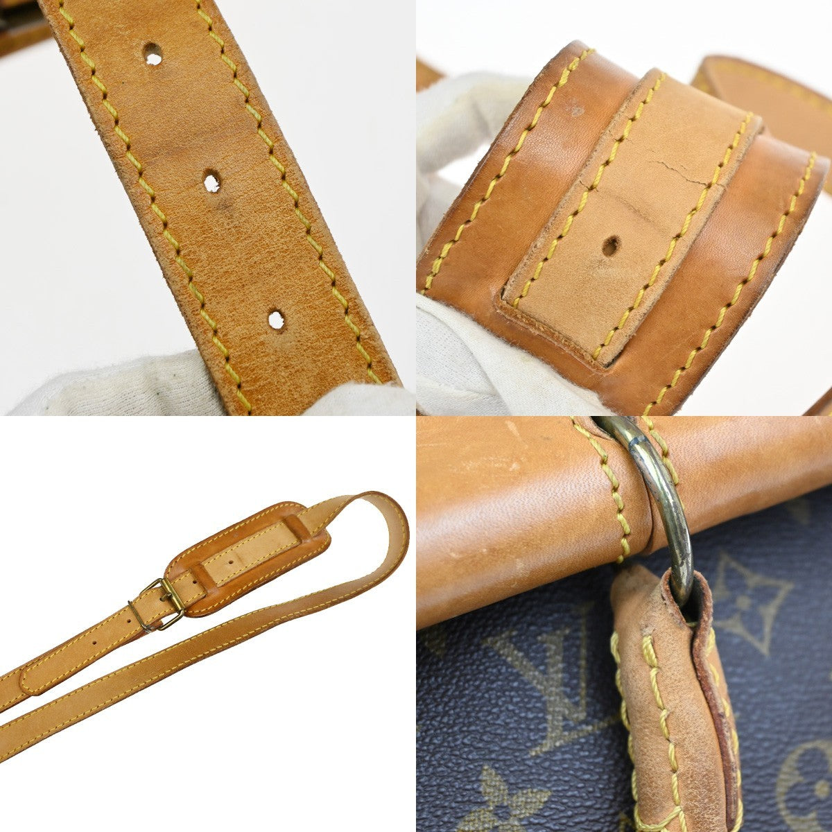 LOUIS VUITTON Sac Kleber 2way Hand Bag Monogram Leather Brown M58122 30MA642