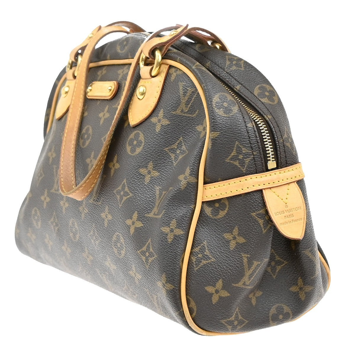 LOUIS VUITTON Montorgueil PM Shoulder Bag Monogram Leather Brown M95565 50KB423