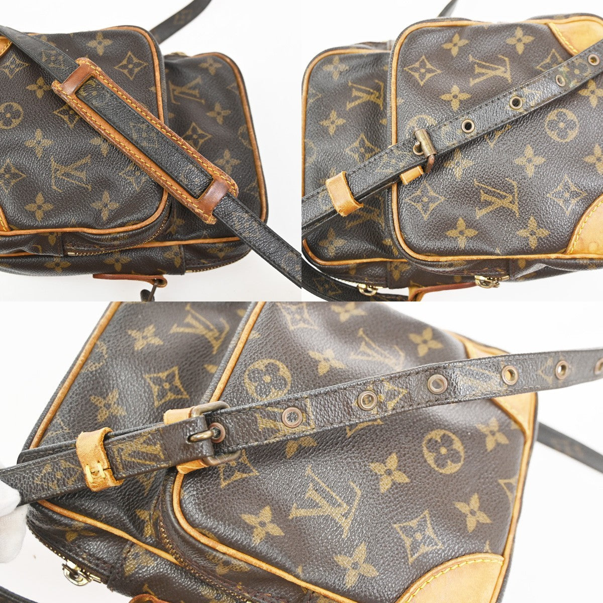 LOUIS VUITTON Amazon Crossbody Shoulder Bag Monogram Leather BN M45236 80KC694