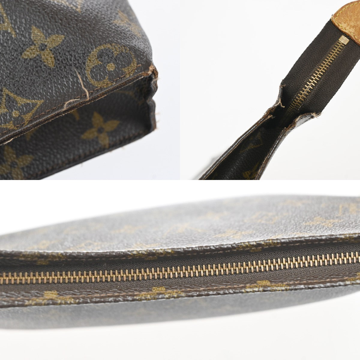 LOUIS VUITTON Poche Toilette 26 Clutch Hand Bag Monogram Leather M47542 02KP579