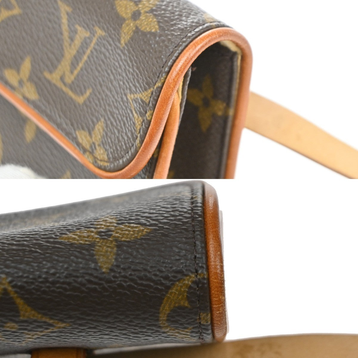 LOUIS VUITTON Pochette Florentine Bum Bag Monogram Leather Brown M51855 85MA630
