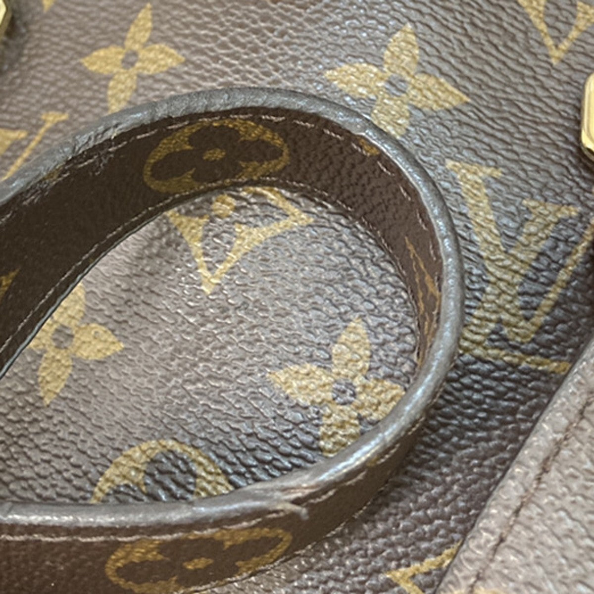 LOUIS VUITTON Pallas BB 2Way Hand Bag Monogram Leather Brown Red M41241 681EE132