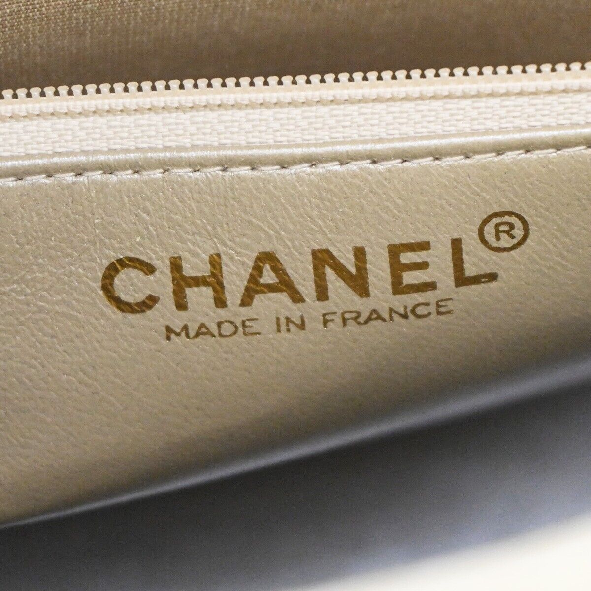 CHANEL CC Matelasse Shoulder Tote Bag Leather Light Gold GHW France 310LC398