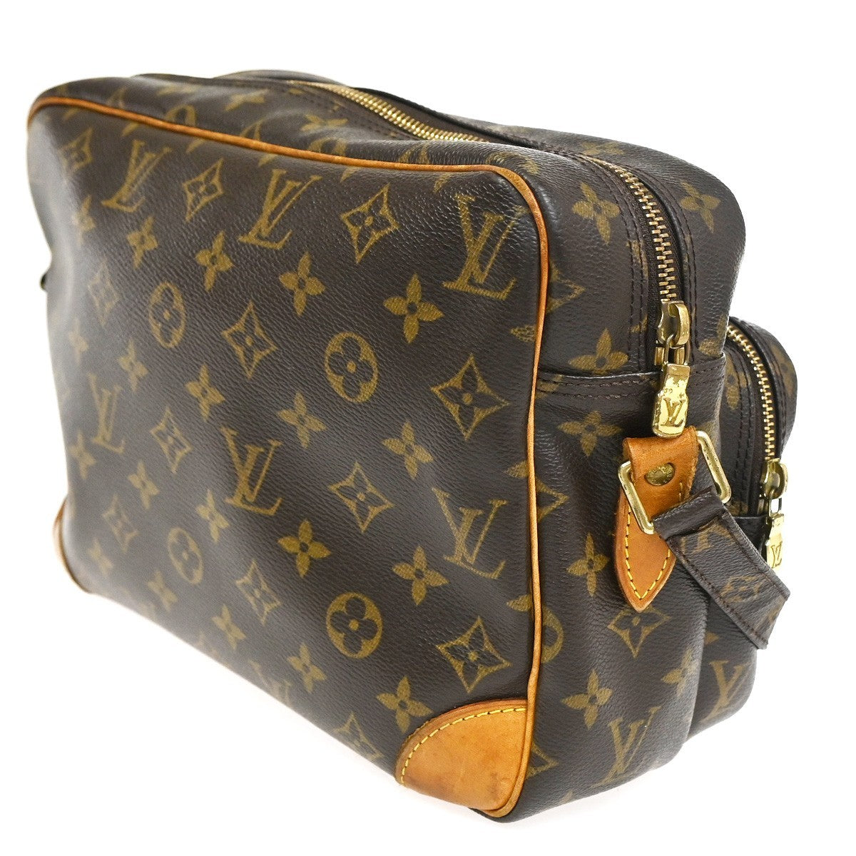 LOUIS VUITTON Nile Crossbody Shoulder Bag Monogram Leather Brown M45244 89KC882