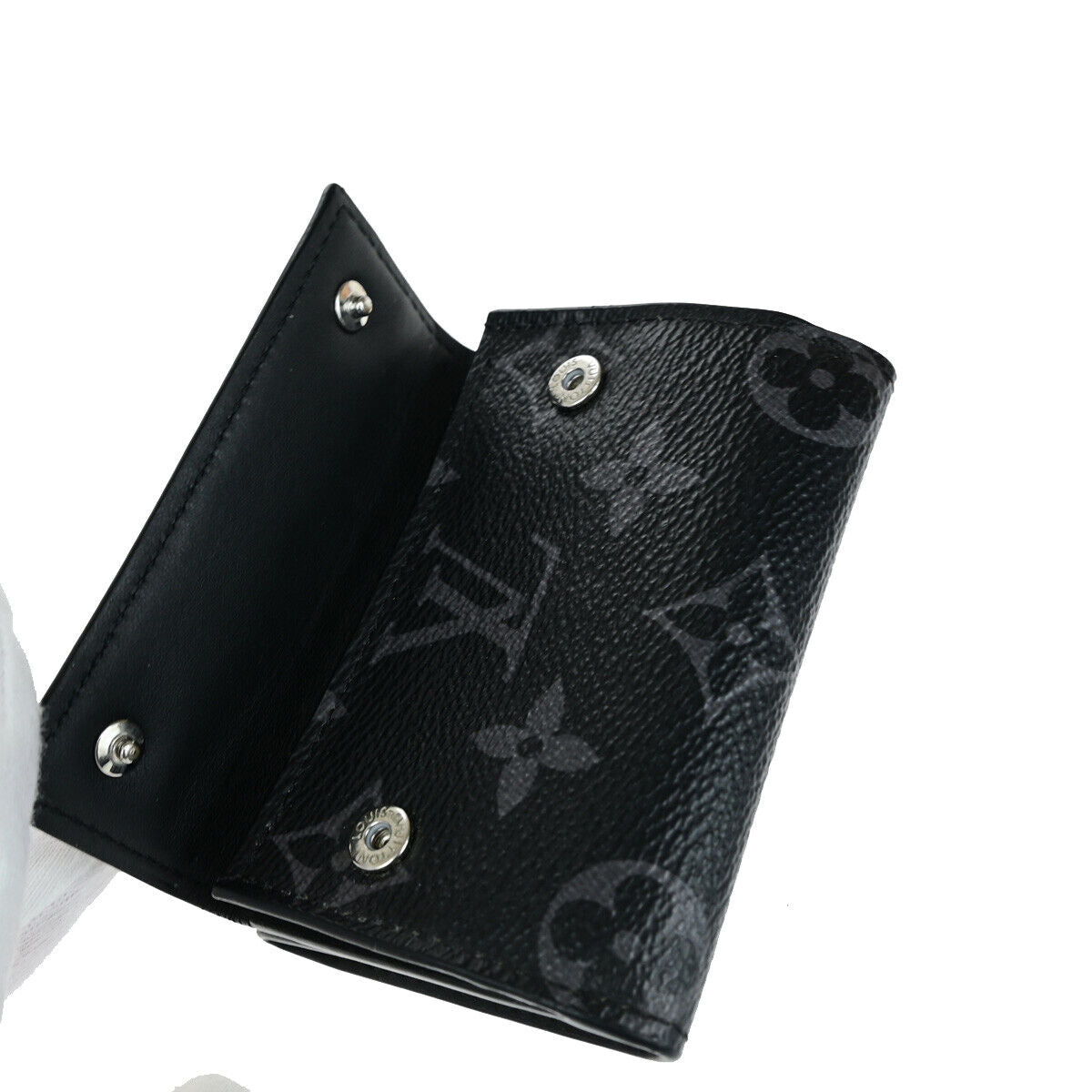 LOUIS VUITTON Discovery Compact Wallet Monogram Eclipse Reverse M45417 36YG748