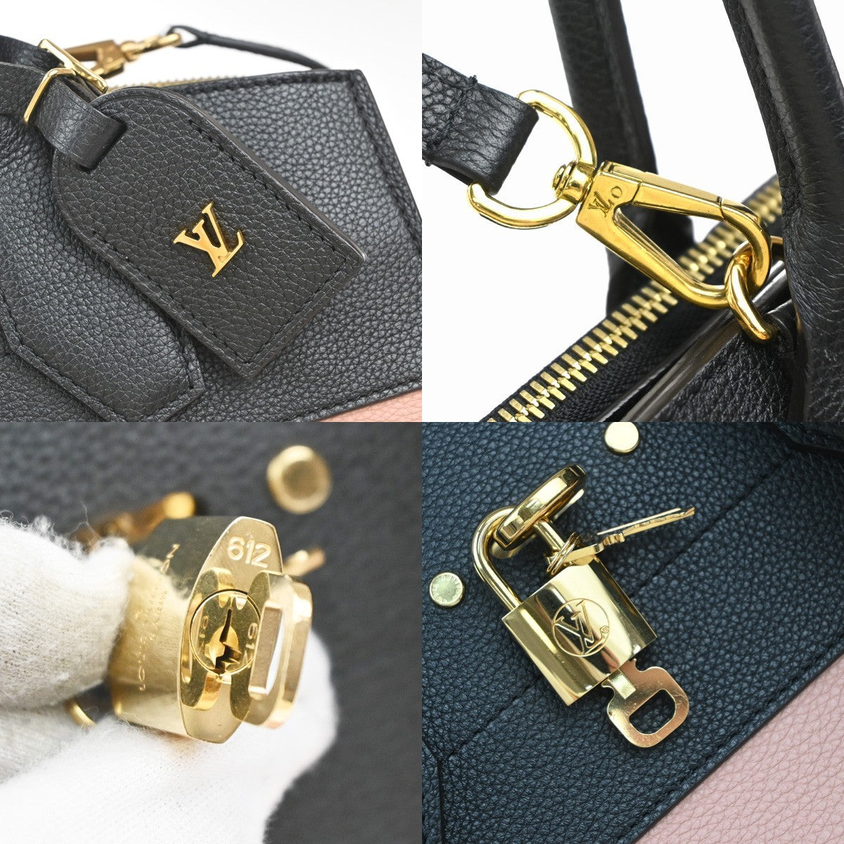 LOUIS VUITTON City Steamer MM 2Way Hand Bag Taurillon Leather PK M53019 660RP098