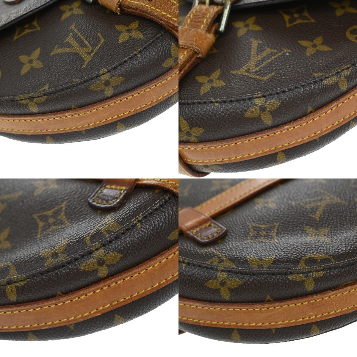 LOUIS VUITTON Chantilly PM Shoulder Bag Monogram Leather Brown M51234 30EE187