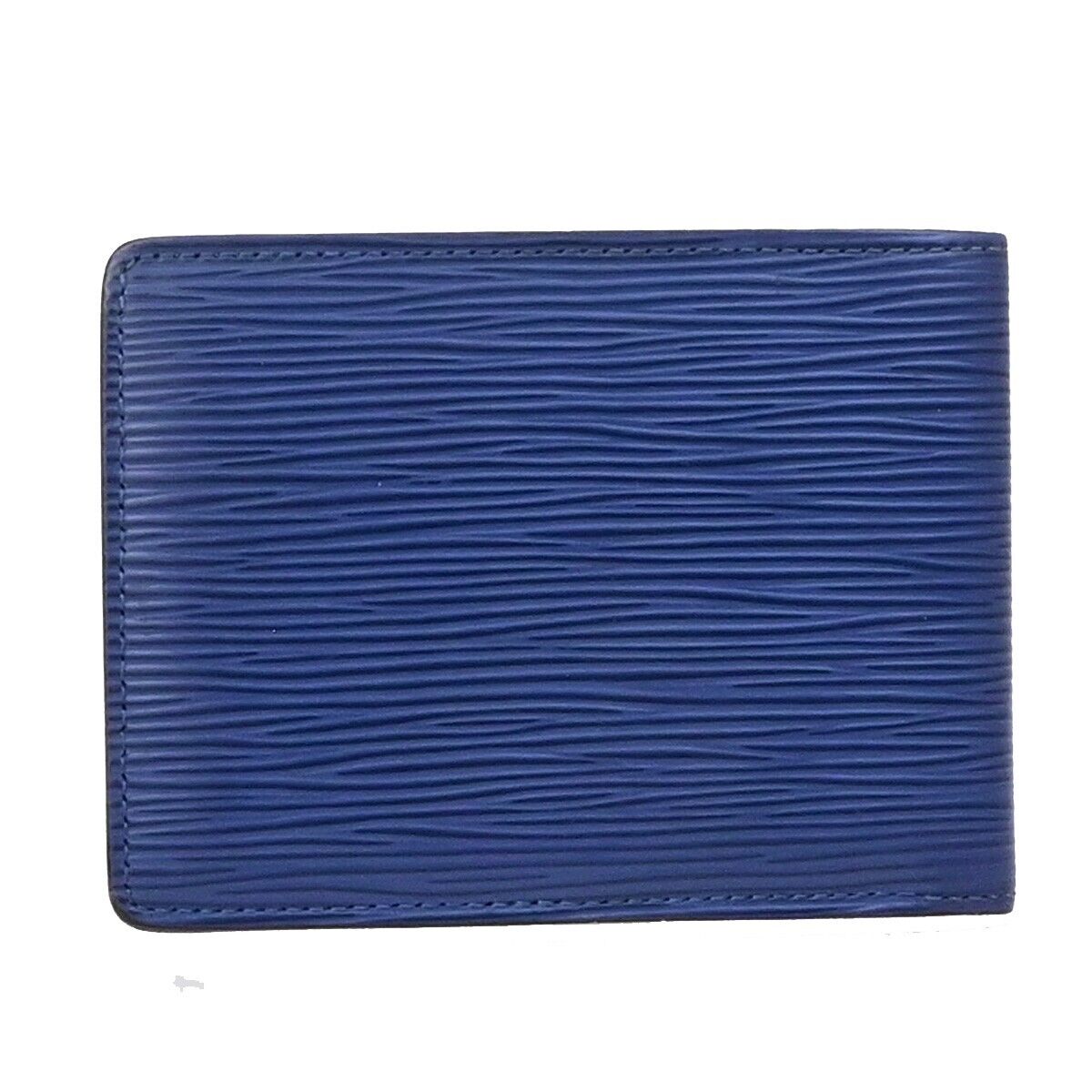 LOUIS VUITTON Portefeuille Multiple Wallet Epi Leather Blue M60629 09ED388