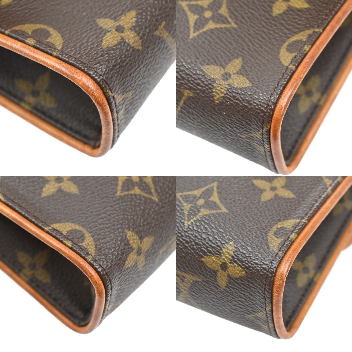 LOUIS VUITTON Pochette Florentine Bum Bag Monogram Leather Brown M51855 65SA091