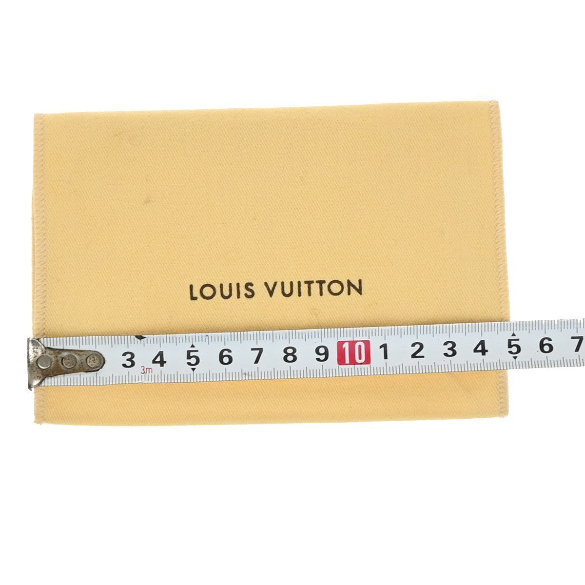 LOUIS VUITTON Logo 10 Set Dust Bag Drawstring Canvas Cotton Beige Brown 09KP300