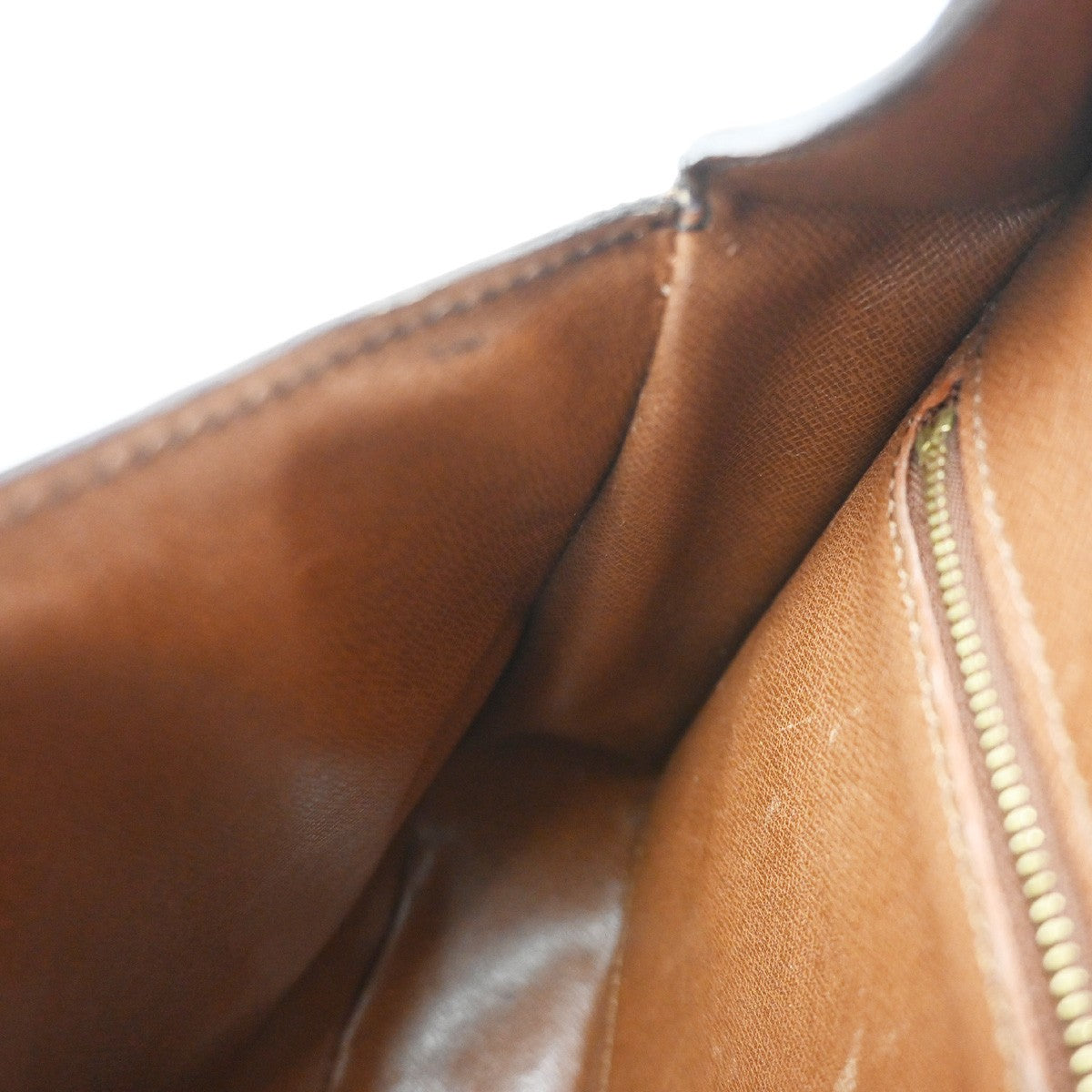 LOUIS VUITTON Saint Cloud GM Shoulder Bag Monogram Leather Brown M51242 66YJ074