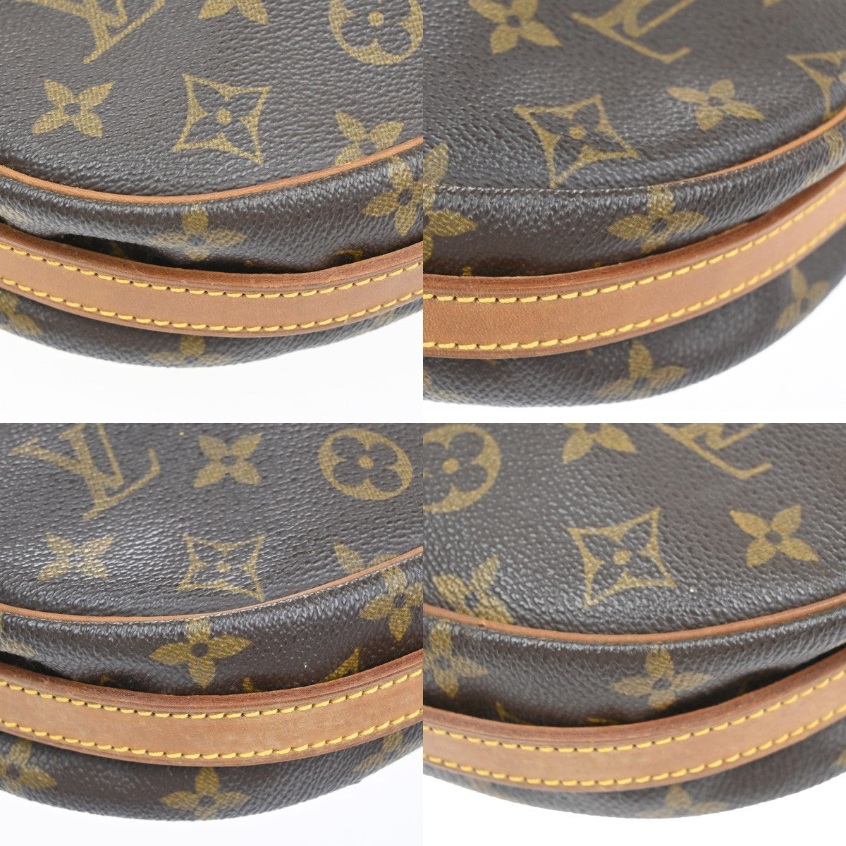 LOUIS VUITTON Jeune Fille MM Shoulder Bag Monogram Leather Brown M51226 36MA566