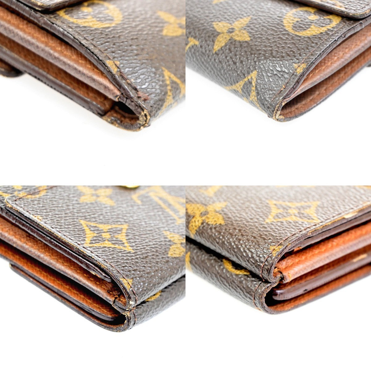 LOUIS VUITTON Porte Monnaie Billet Carte Credit Wallet Monogram M61652 07KC324