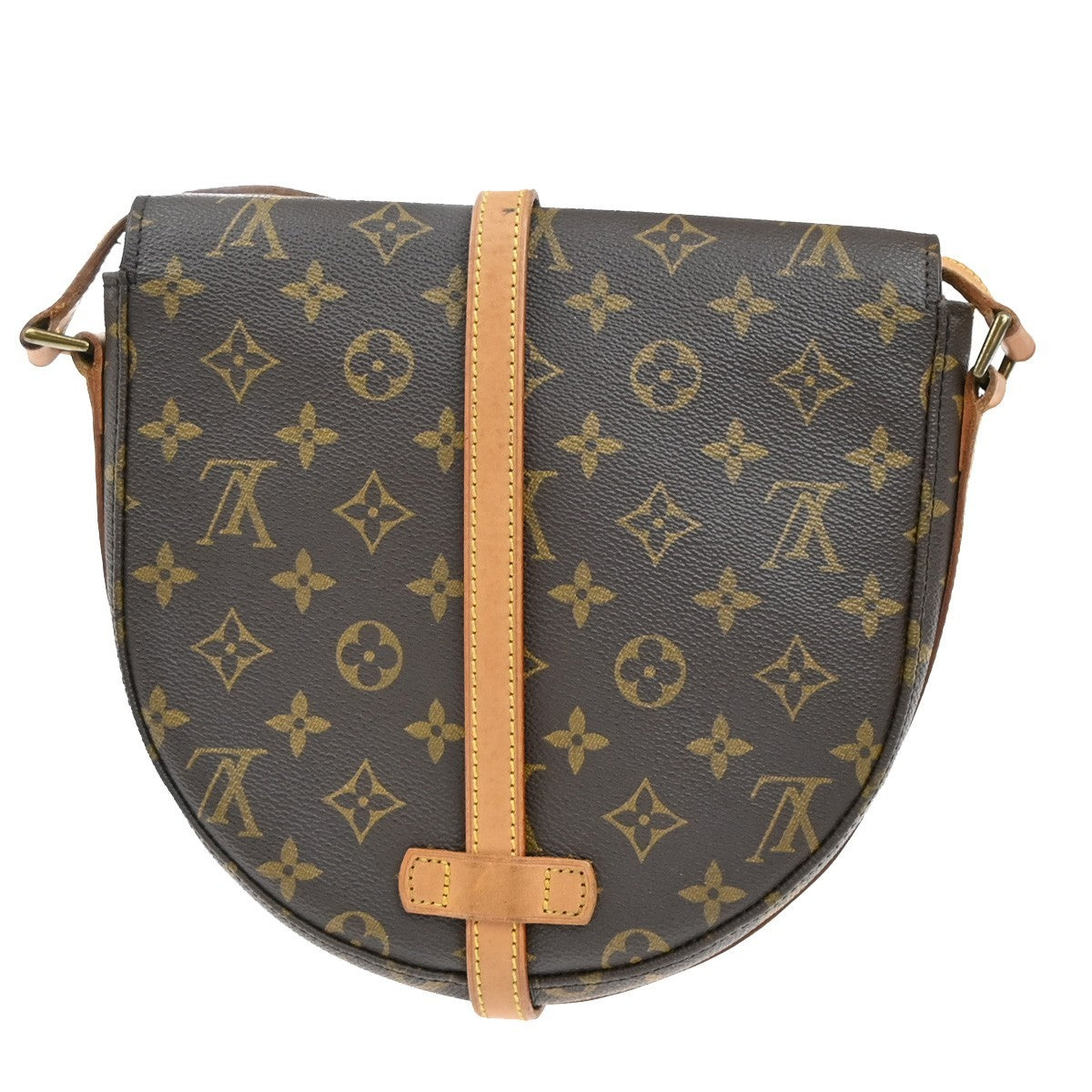 LOUIS VUITTONI Chantilly MM Shoulder Bag Monogram Leather Brown M51233 80EF912