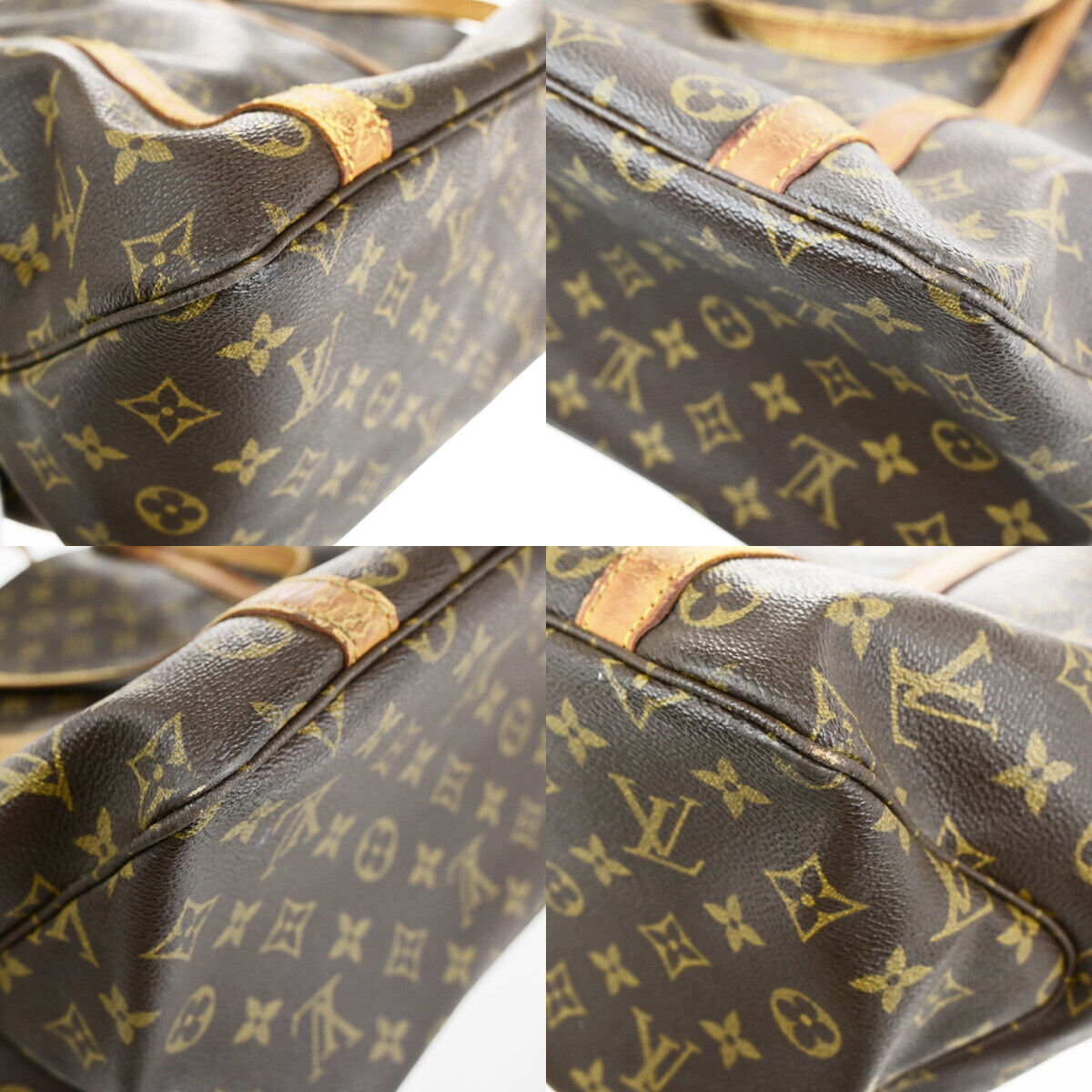 LOUIS VUITTON Sac Shopping GM Shoulder Tote Bag Monogram Leather M51110 69YG522