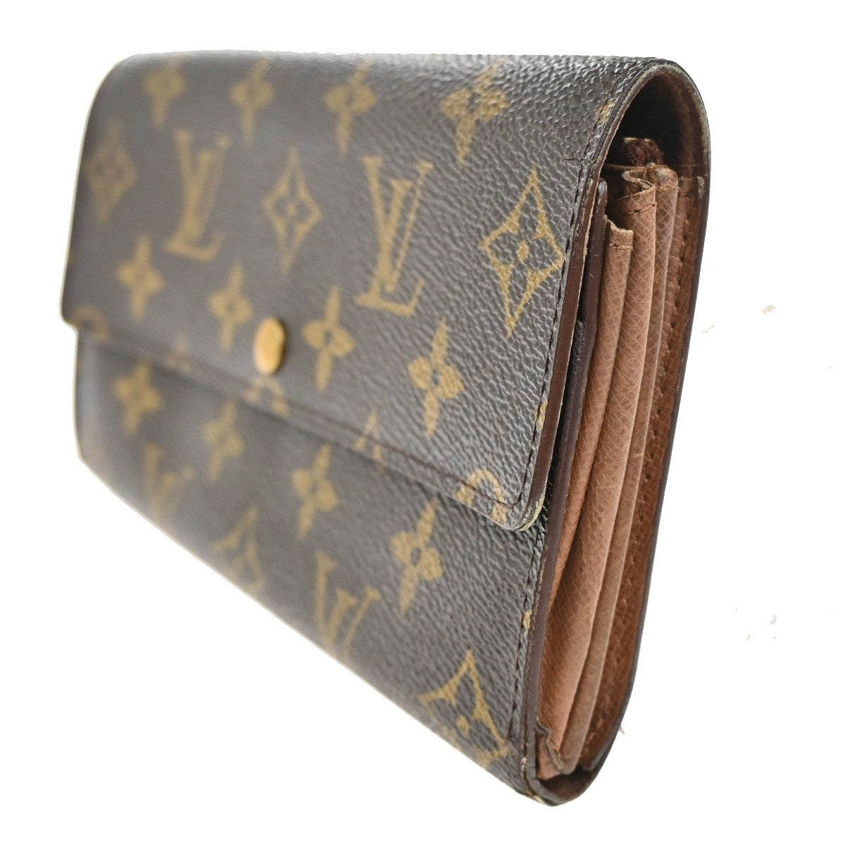 LOUIS VUITTON Porte Monnaie Credit Long Bifold Wallet Monogram BN M61725 09KC256