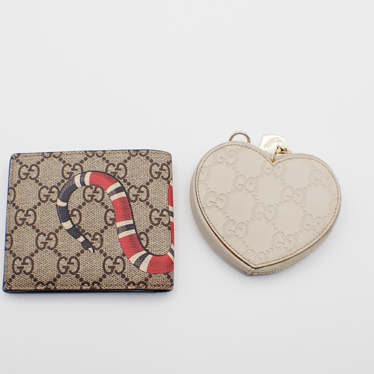 15.Live GUCCI 2 Set Coin Wallet Guccissima KingSnake Supreme Leather 02KB785