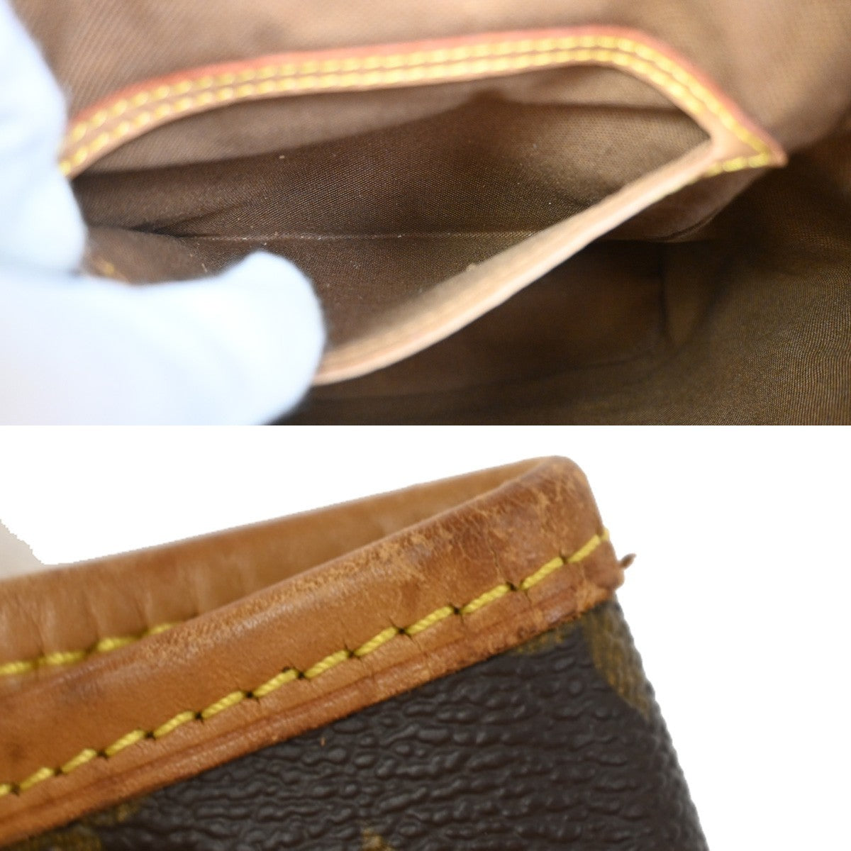 LOUIS VUITTON Montsouris MM Backpack Bag Monogram Leather Brown M51136 90KC972