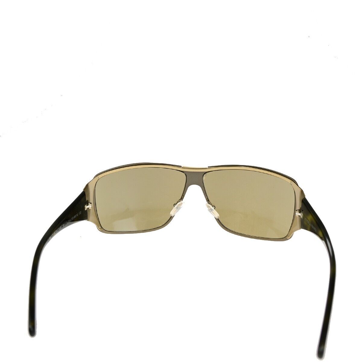 BOTTEGA VENETA Logo Sunglasses BV 22/S Metal Plastic Brown Gold Italy 02KA492