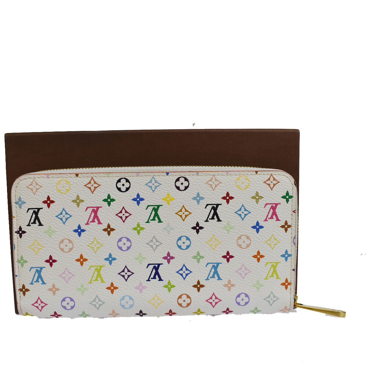 LOUIS VUITTON Zippy Wallet Monogram Multi White Pink Spain M60241 21RH513