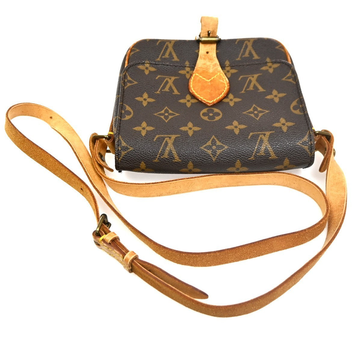 LOUIS VUITTON Mini Cartouchiere Shoulder Bag Monogram Leather BN M51254 31KC151