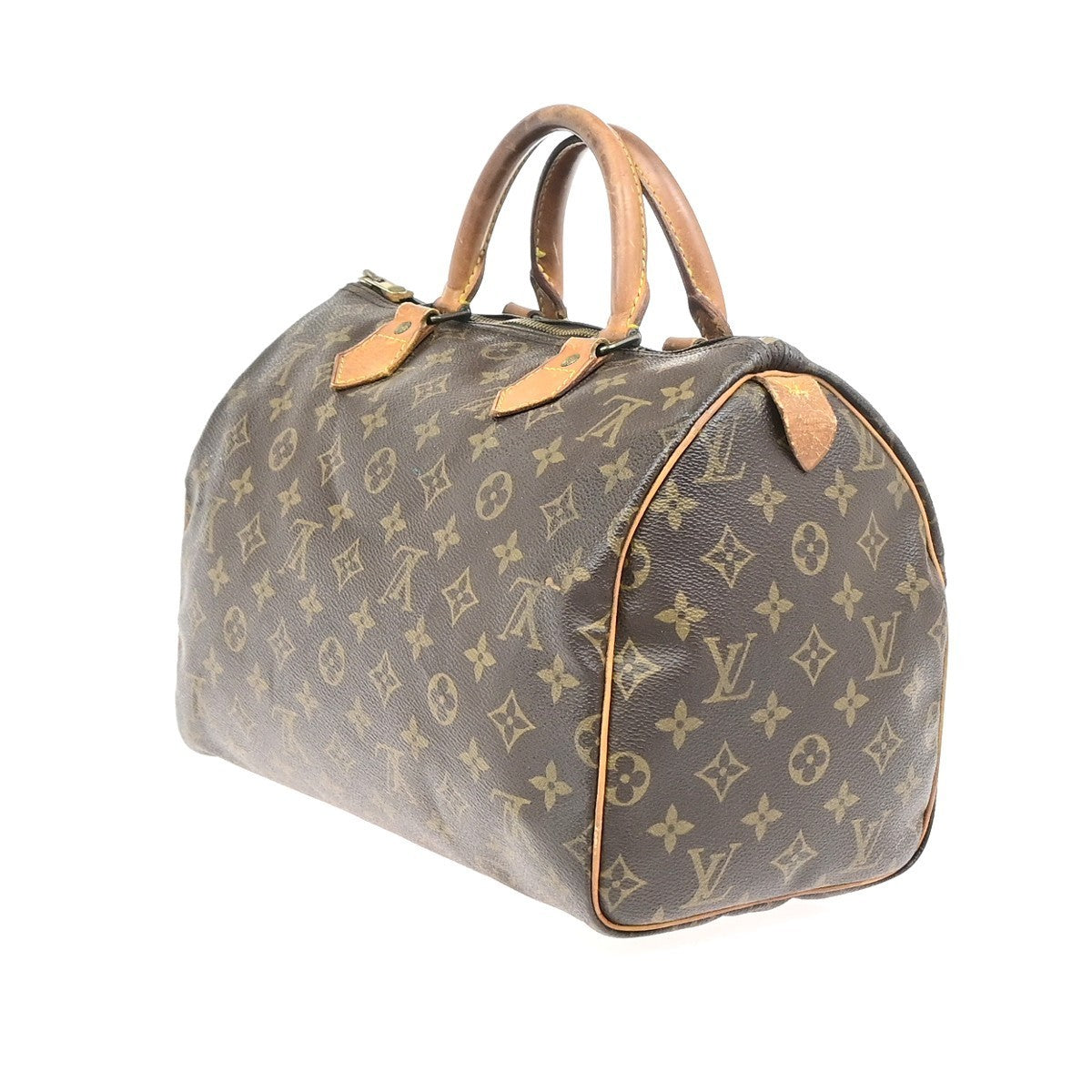 LOUIS VUITTON Speedy 30 Travel Hand Bag Monogram Leather Brown M41526 82YJ253