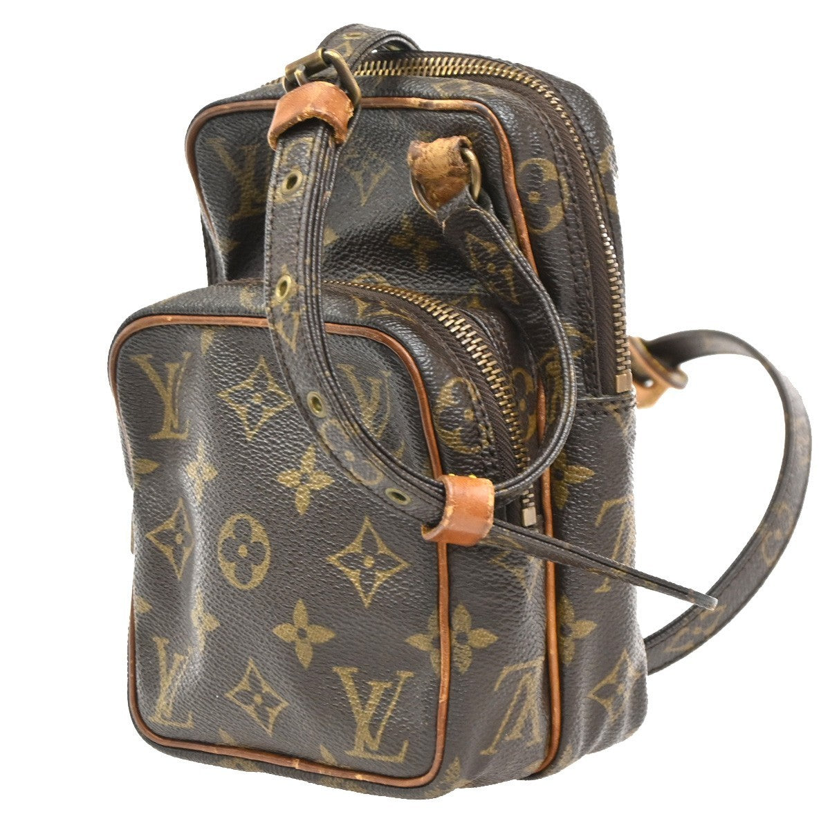 LOUIS VUITTON Mini Amazon Shoulder Bag Monogram Leather Brown M45238 69CA569