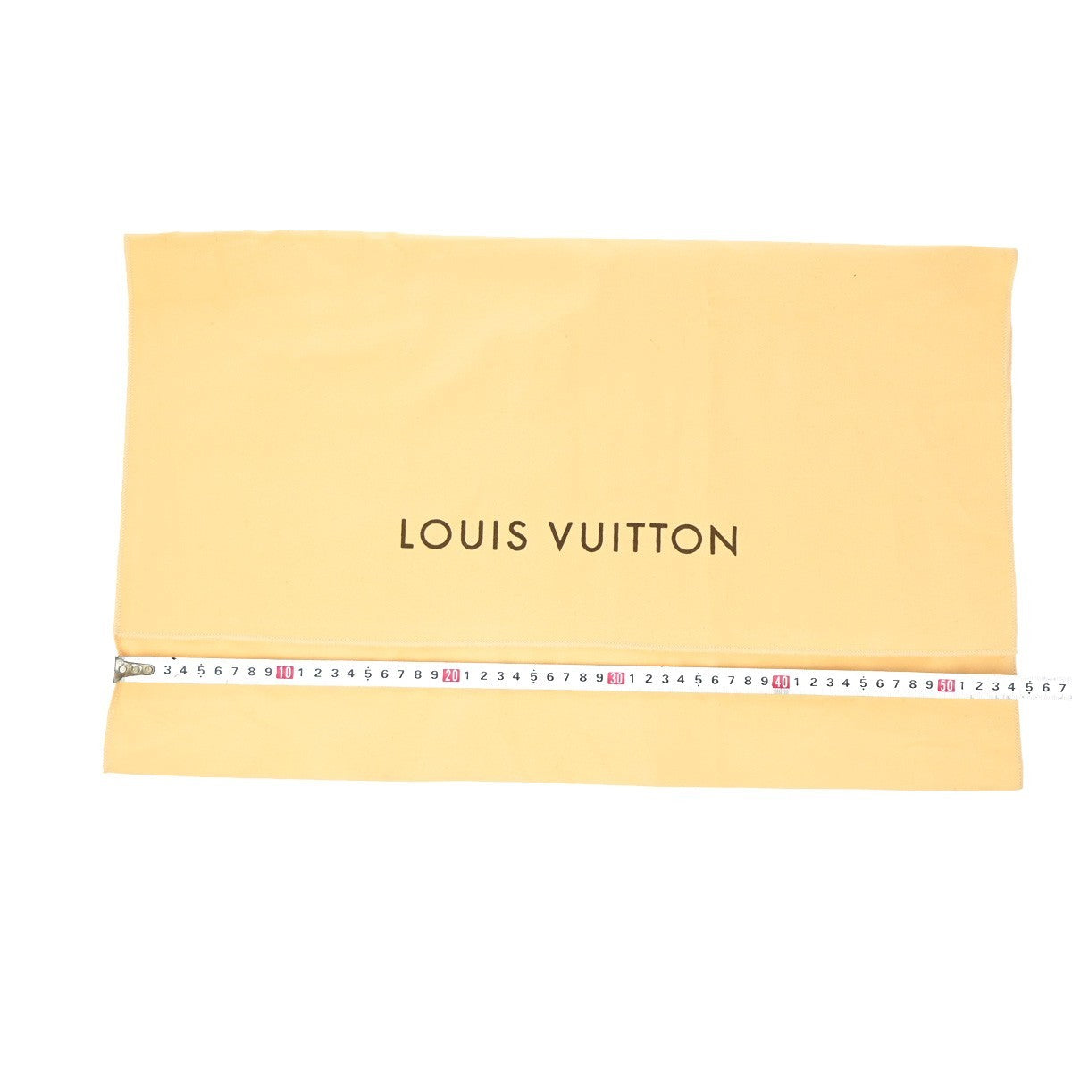 LOUIS VUITTON Logo 10 Set Dust Bag Drawstring Canvas Cotton Beige Brown 09EF812