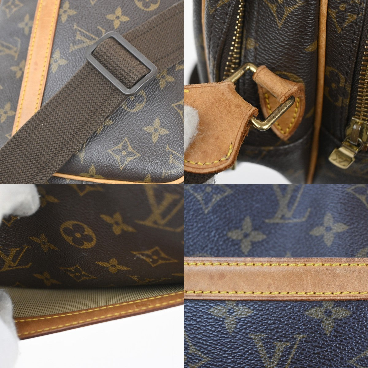 LOUIS VUITTON Reporter PM Crossbody Shoulder Bag Monogram Leather M45254 84CA314