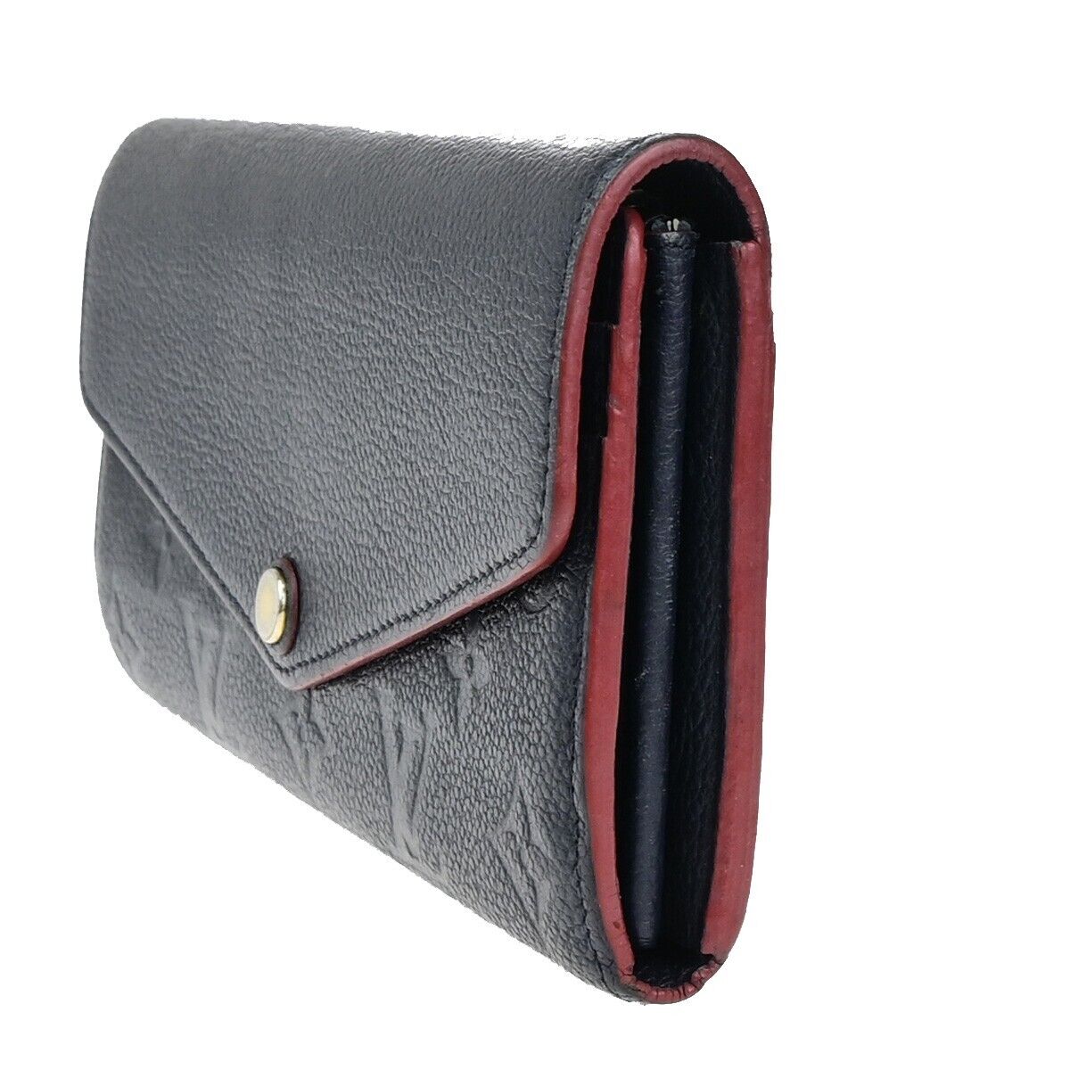 LOUIS VUITTON Portefeuille Sarah Wallet Monogram Empreinte Blue M62125 30YG356