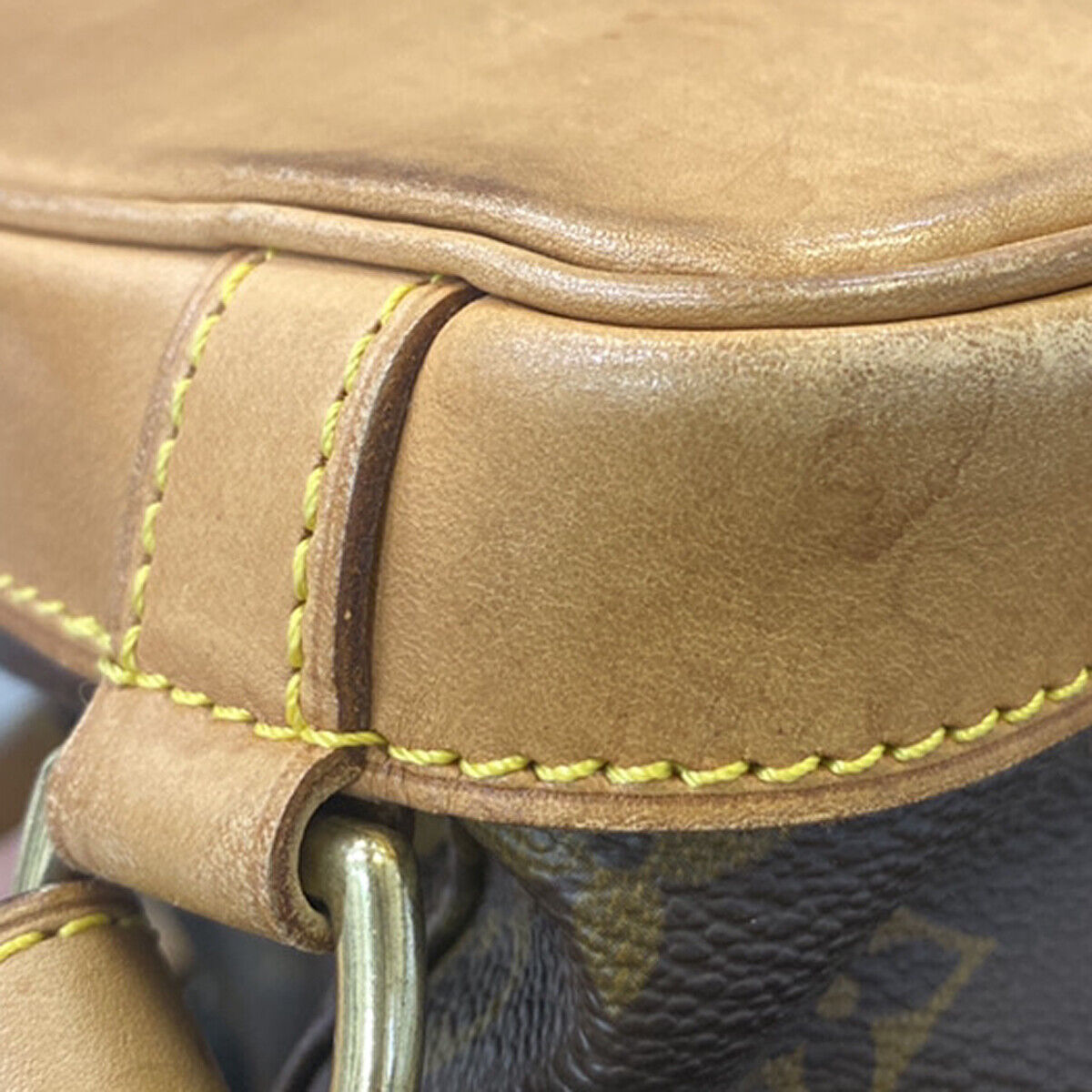 LOUIS VUITTON Montsouris MM Backpack Bag Monogram Leather Brown M51136 18YG489