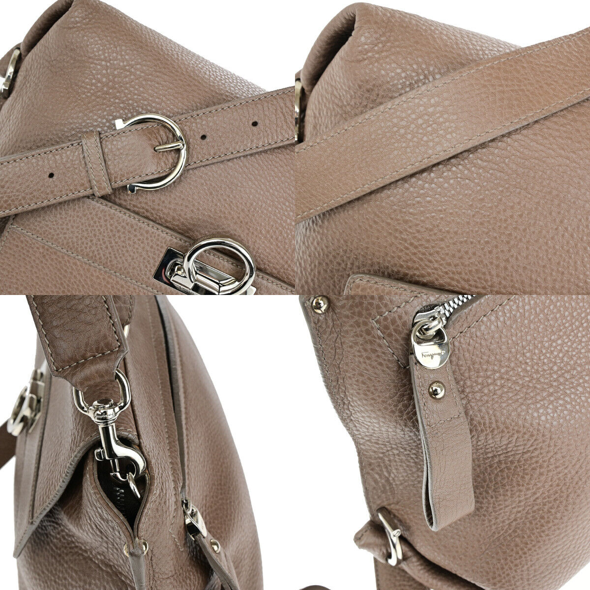 SALVATORE FERRAGAMO Gancini Sofia 2Way Shoulder Hand Bag Leather BN SHW 39YF720