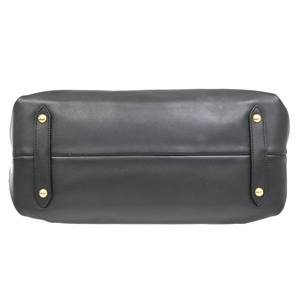 SALVATORE FERRAGAMO Gancini 2Way Shoulder Bag Leather Black GHW Italy 81RL585