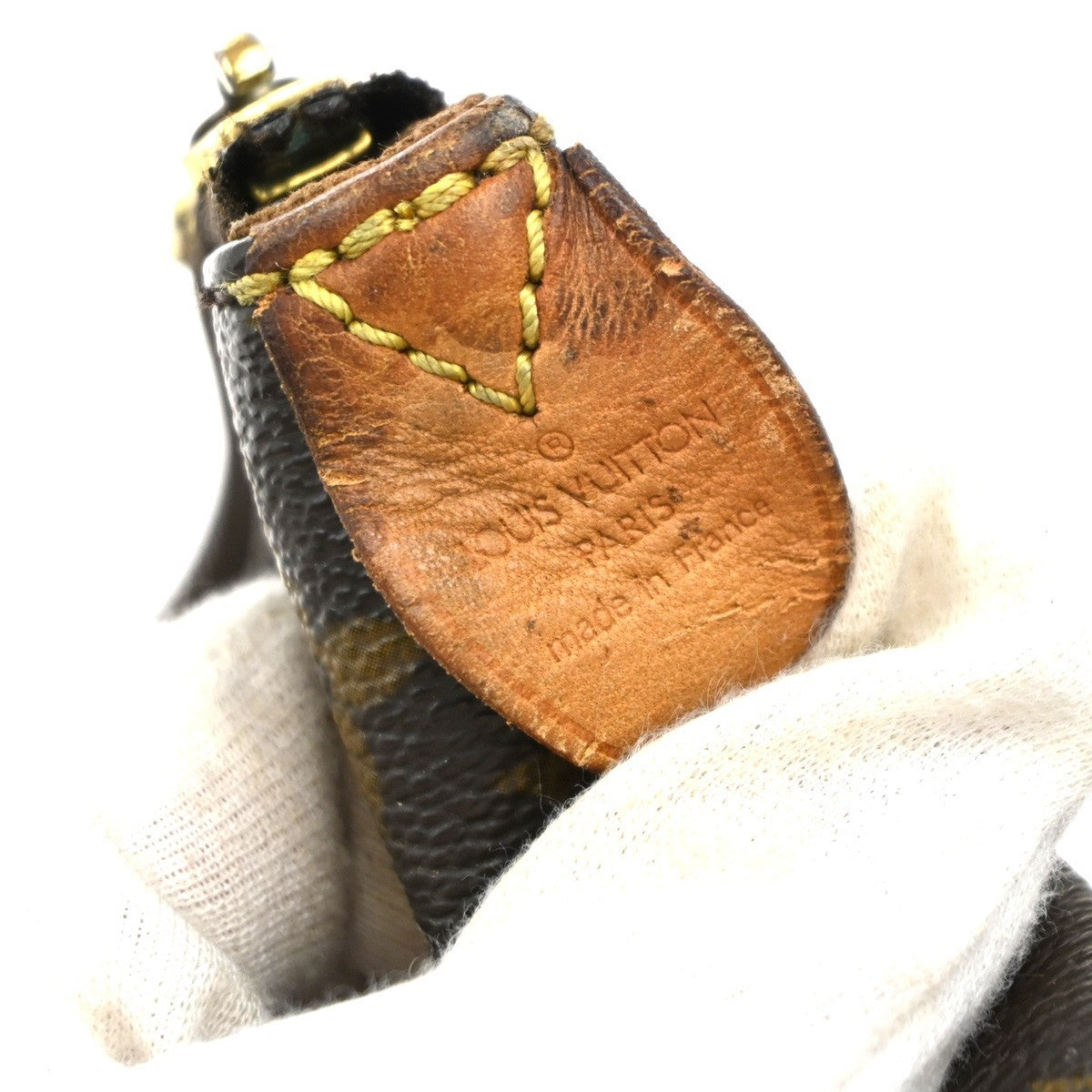 LOUIS VUITTON Logo Totally MM Shoulder Bag Monogram Leather Brown M56689 34EG374
