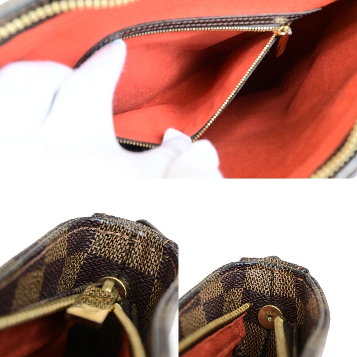 LOUIS VUITTON Looping GM SP Order Shoulder Bag Damier Ebene Brown N51144 93FB187