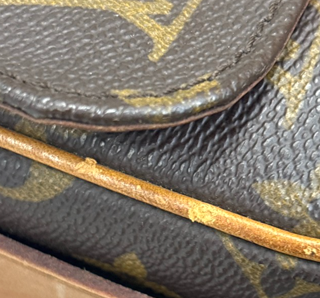 LOUIS VUITTON Cartouchiere MM Shoulder Bag Monogram Leather Brown M51253 83KC660