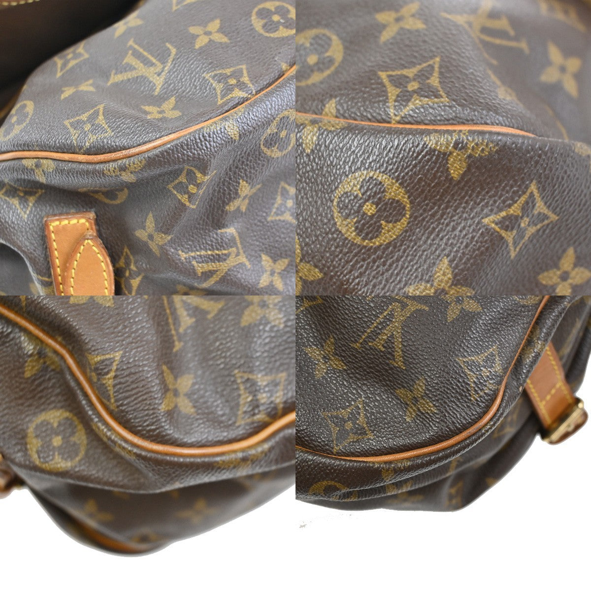 LOUIS VUITTON Saumur 35 Shoulder Bag Monogram Leather BN France M42254 78KC650
