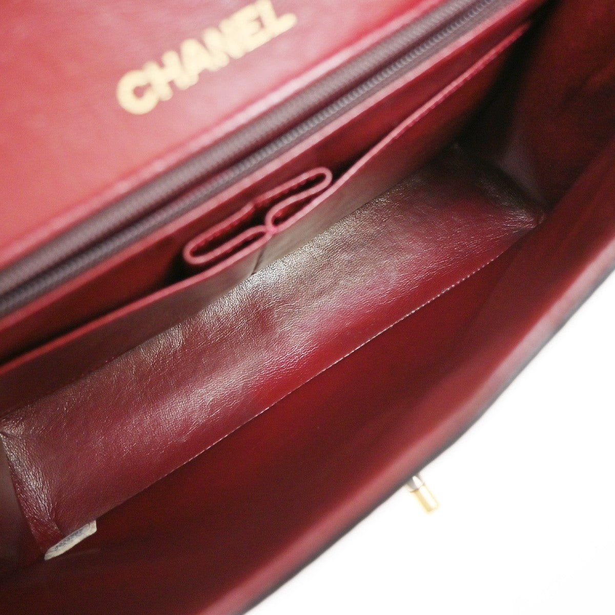 CHANEL CC Matelasse 25 Double Flap Chain Shoulder Bag Leather Black GHW 357RL462