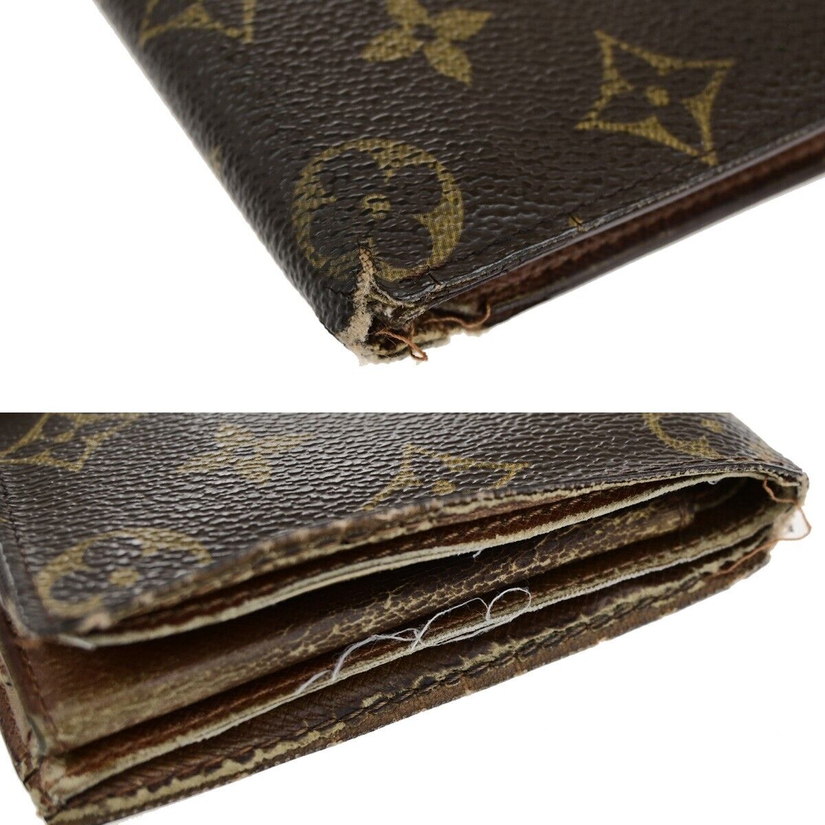 LOUIS VUITTON 6 Set Wallet iPhone 8 Xs Case Monogram Brown Pink 64KA364